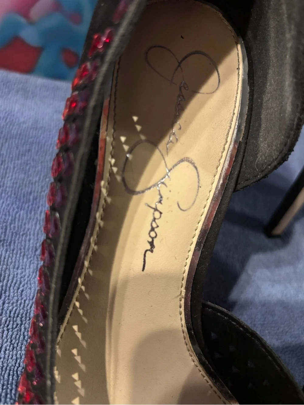 Jessica Simpson  Rainbow 🌈 festival shoes